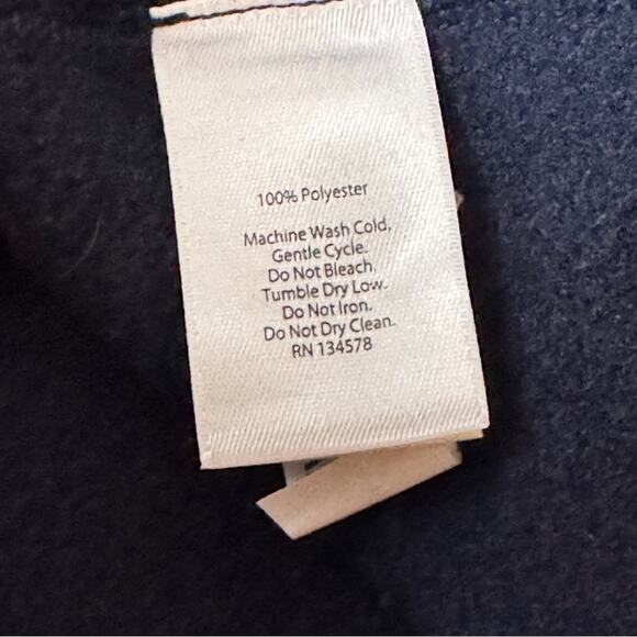 Vineyard Vines Tech Fleece  Zip Front Navy Fleece Vest Sz S NWT - Picture 3 of 6